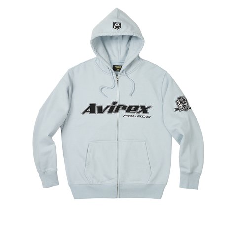 Palace PALACE AVIREX ZIP HOOD CHILL BLUE - Colorway