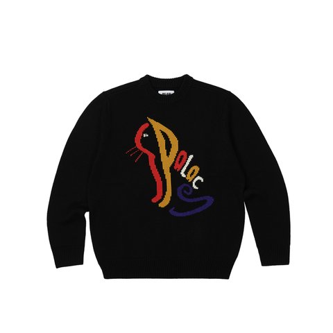 Palace PALACE CAT KNIT BLACK - Colorway