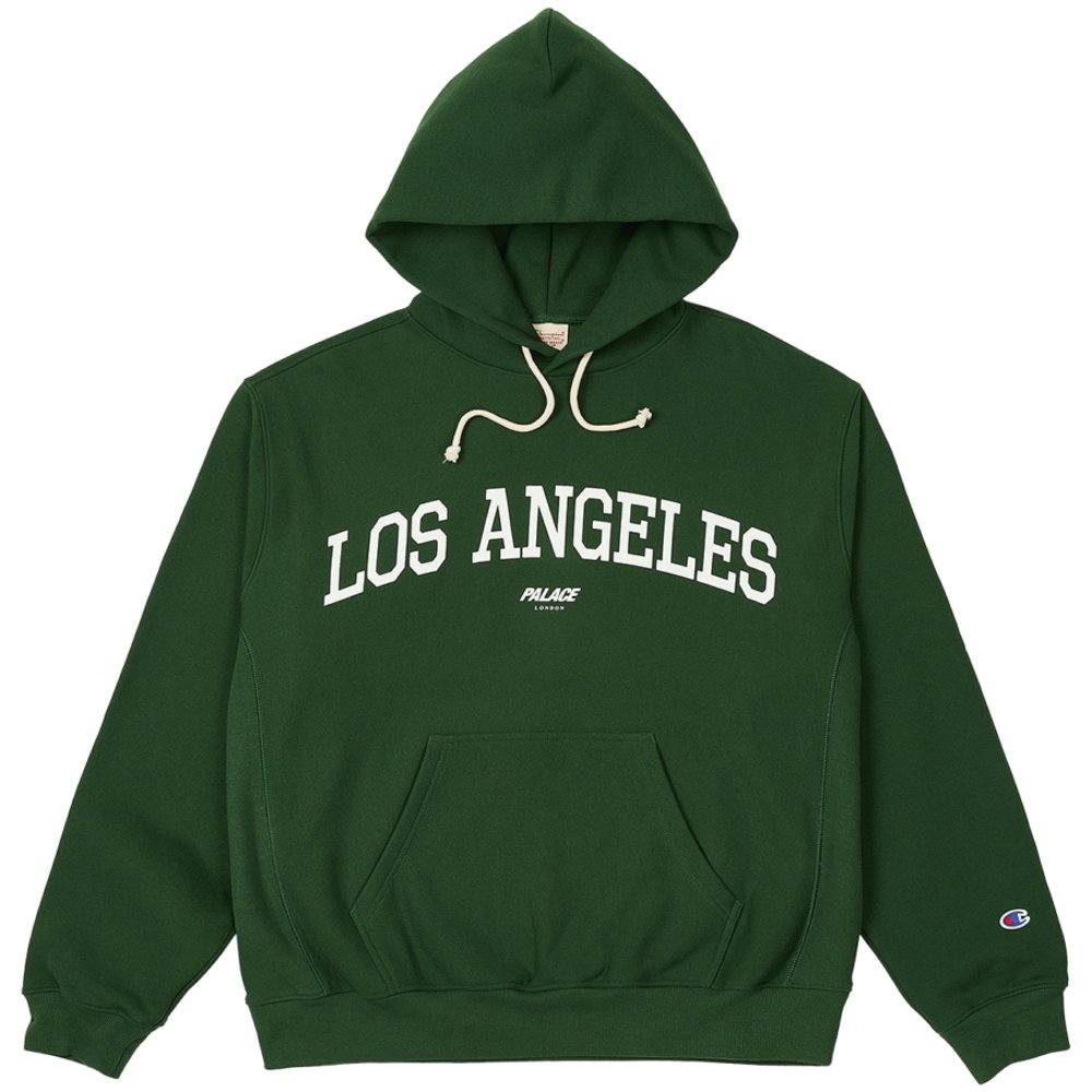 PALACE CHAMPION SHOP HOOD LOS ANGELES GREEN