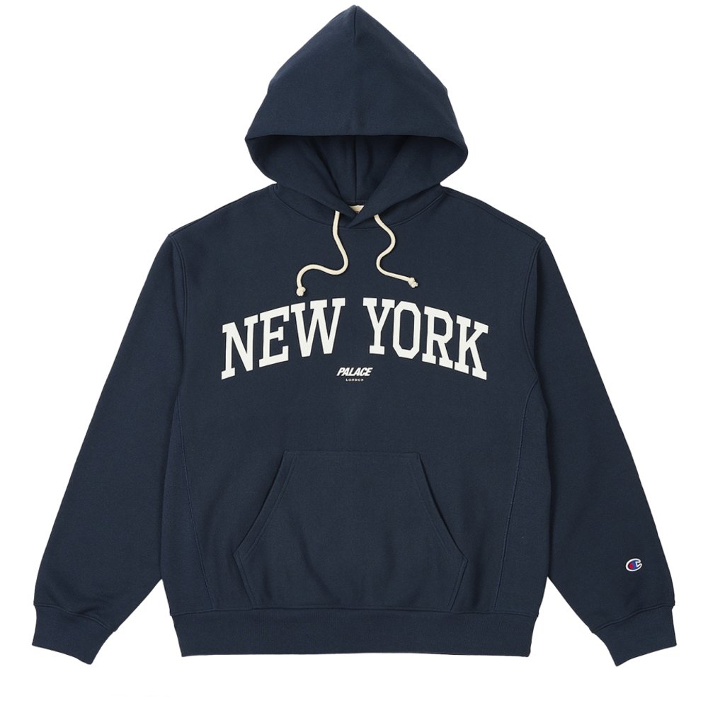 PALACE CHAMPION SHOP HOOD NEW YORK NAVY