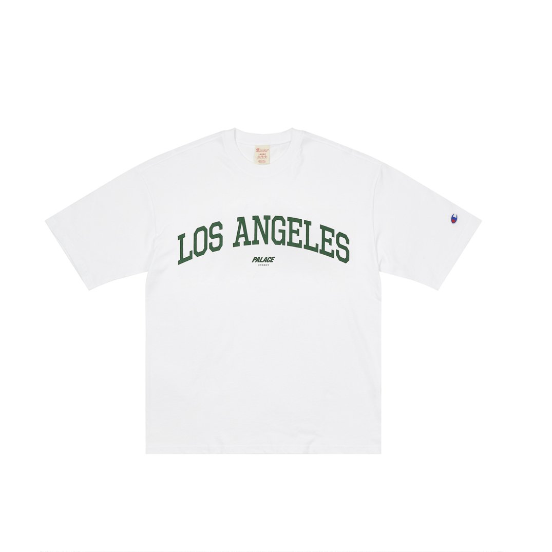 PALACE CHAMPION SHOP T-SHIRT LOS ANGELES WHITE