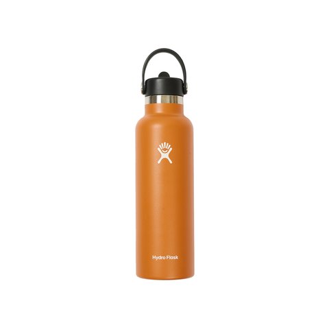Palace PALACE HYDRO FLASK 21 OZ STANDARD MOUTH WITH FLEX STRAW CAP ORANGE - Colorway
