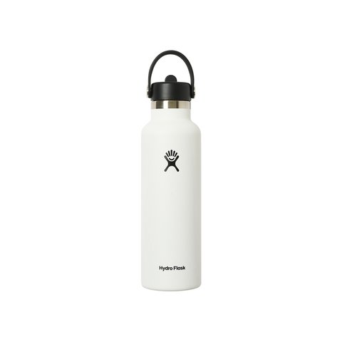 Palace PALACE HYDRO FLASK 21 OZ STANDARD MOUTH WITH FLEX STRAW CAP WHITE - Colorway