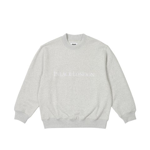 Palace PALACE LONDON CREW GREY MARL - Colorway