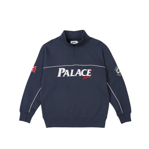 Palace PAR 1/4 ZIP FUNNEL NAVY - Colorway