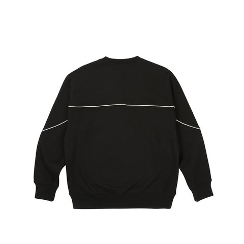 Palace PIPED CREW BLACK - Colorway