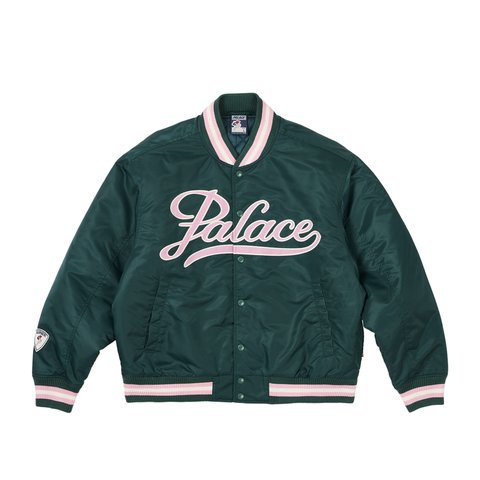 Palace SATIN THE ARENA JACKET GREEN - Colorway