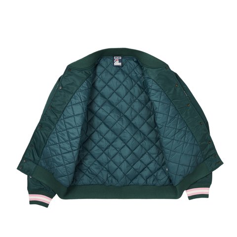 Palace SATIN THE ARENA JACKET GREEN - Colorway