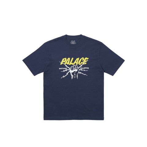 Palace SHOCKING BEHAVIOUR T-SHIRT NAVY - Colorway