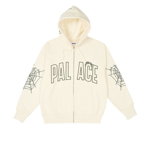 Palace SPIDER ZIP HOOD SOFT WHITE - Colorway