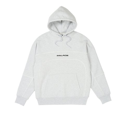 Palace TRACK HOOD GREY MARL - Colorway