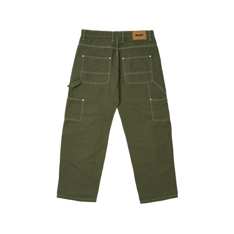 Palace 10 OZ DOUBLE KNEE PANT THE DEEP GREEN - Colorway