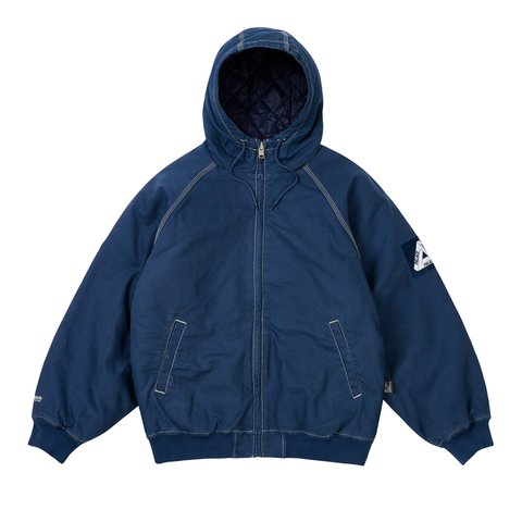 Palace 10 OZ HOODED JACKET NAVY - Colorway