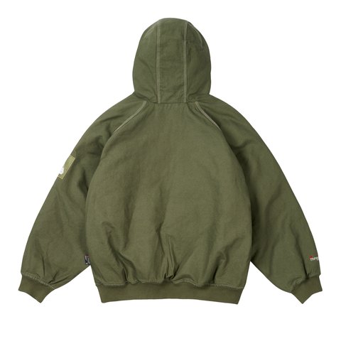 Palace 10 OZ HOODED JACKET OLIVE - Colorway