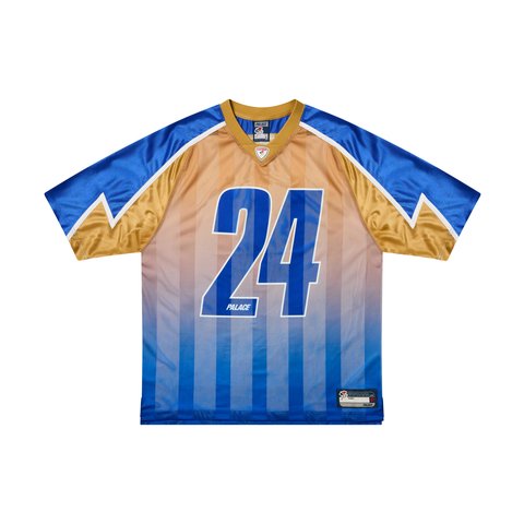 Palace MESHY STRIPE JERSEY BLUE / GOLD
