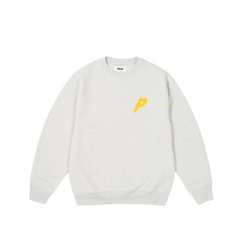 Palace P3 GLITTER CREW GREY MARL - Colorway