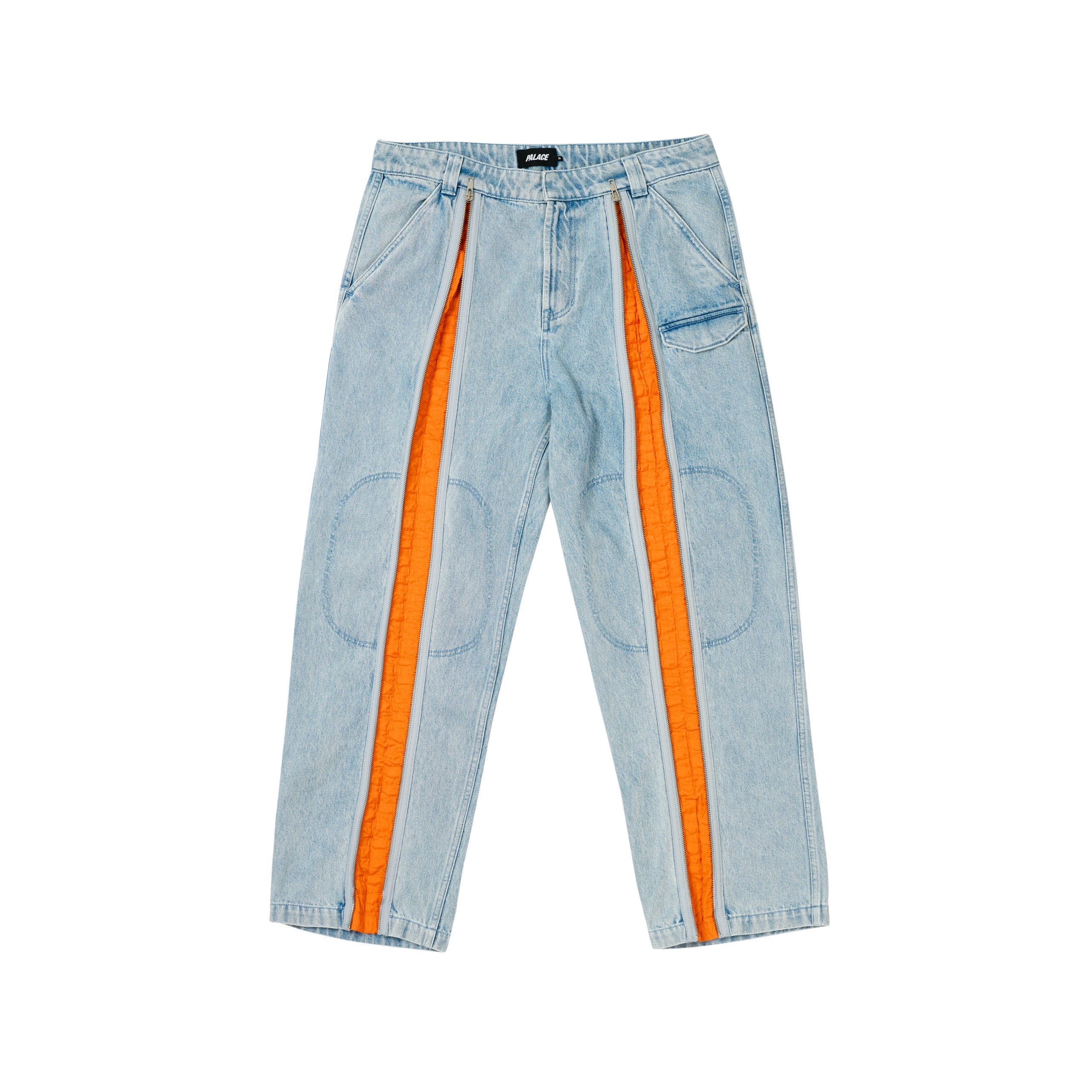 ZIPPED FLIGHT TROUSER STONE WASH