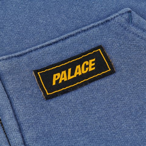 Palace TRIPLE STITCH ZIP HOOD PIGMENT NAVY - Colorway