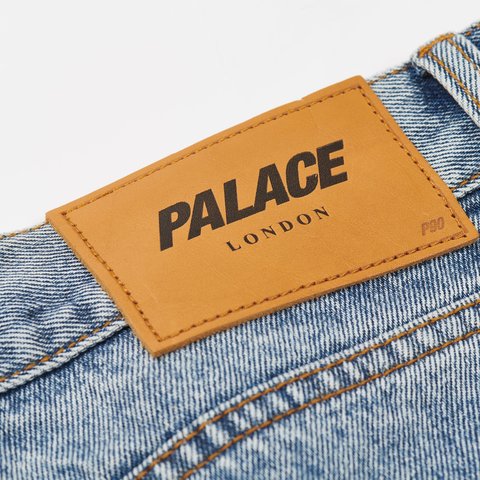 Palace EL SCRIPT P90 BAGGY JEAN STONE WASH - Colorway