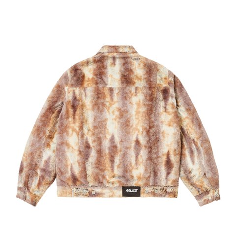 Palace FURRY TRUCKER JACKET BROWN - Colorway