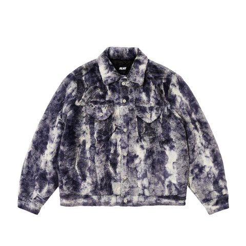 Palace FURRY TRUCKER JACKET GREY - $388.00