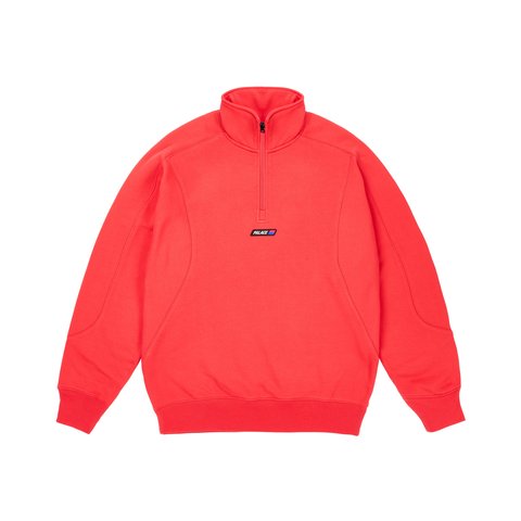Palace FERGHAUS 1/4 ZIP TOMATO RED - $168.00