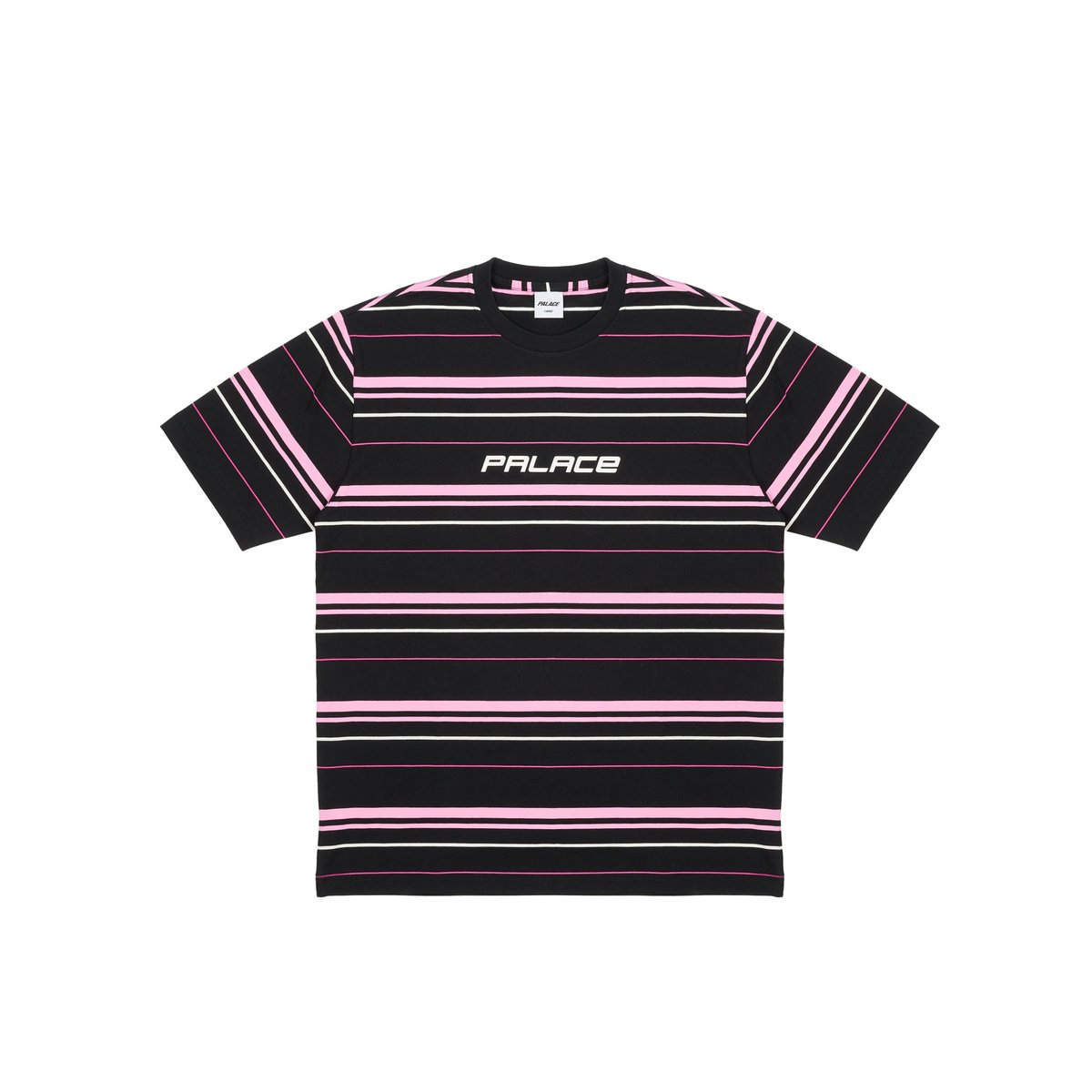 Palace MULTI STRIPER T-SHIRT BLACK (Autumn 2024) - $78.00