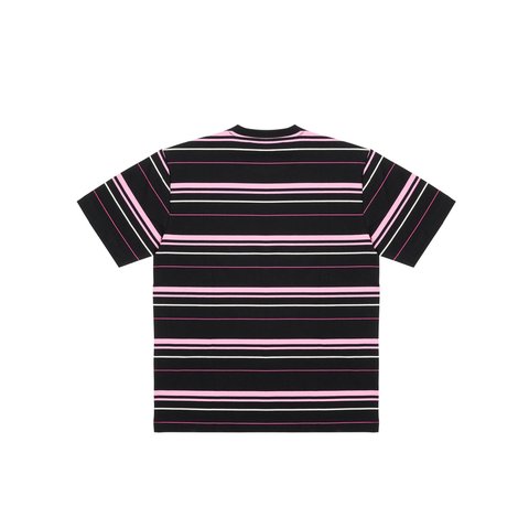 Palace MULTI STRIPER T-SHIRT BLACK - Colorway