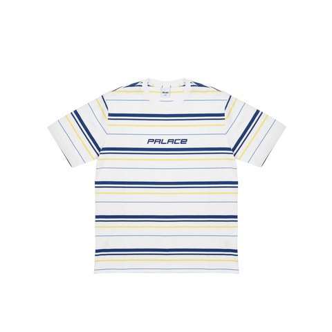 Palace MULTI STRIPER T-SHIRT WHITE - $78.00