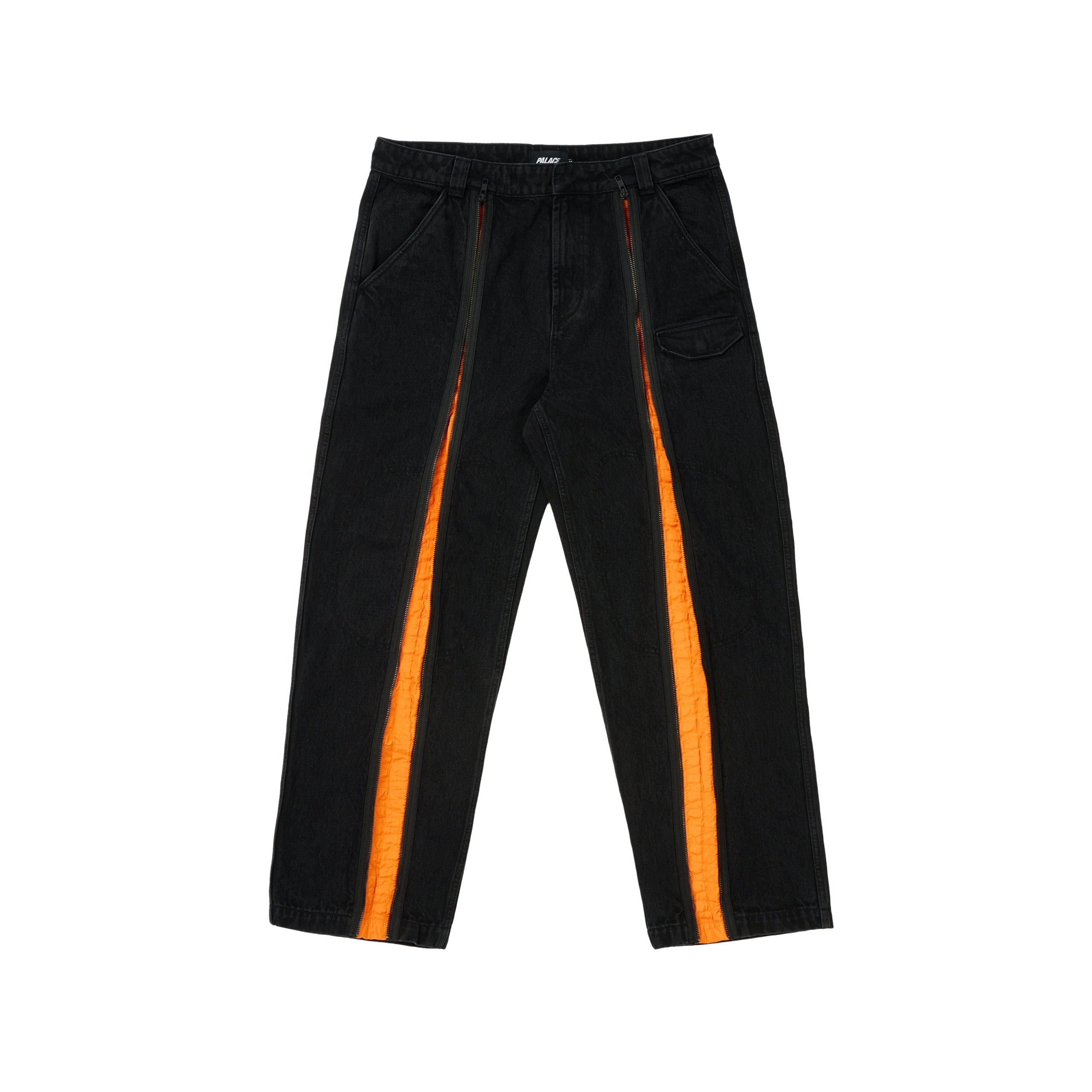 ZIPPED FLIGHT TROUSER BLACK