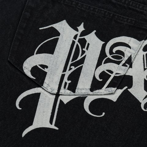 Palace EL SCRIPT P90 BAGGY JEAN BLACK - Colorway