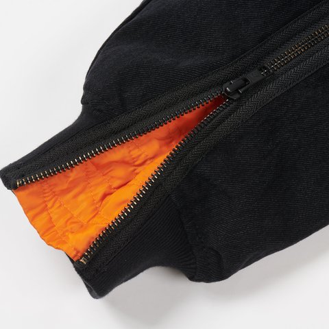 Palace ZIPPED MA-1 BOMBER JACKET BLACK - Colorway