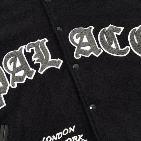 Palace HOODED VARSITY JACKET BLACK - Colorway