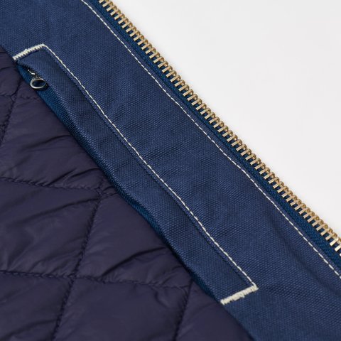 Palace 10 OZ HOODED JACKET NAVY - Colorway