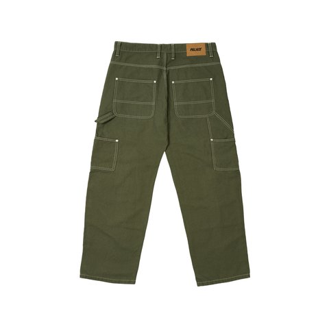 Palace 10 OZ DOUBLE KNEE PANT THE DEEP GREEN - Colorway