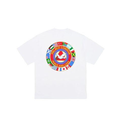 Palace PALACE NATIONS T-SHIRT WHITE - $48.00