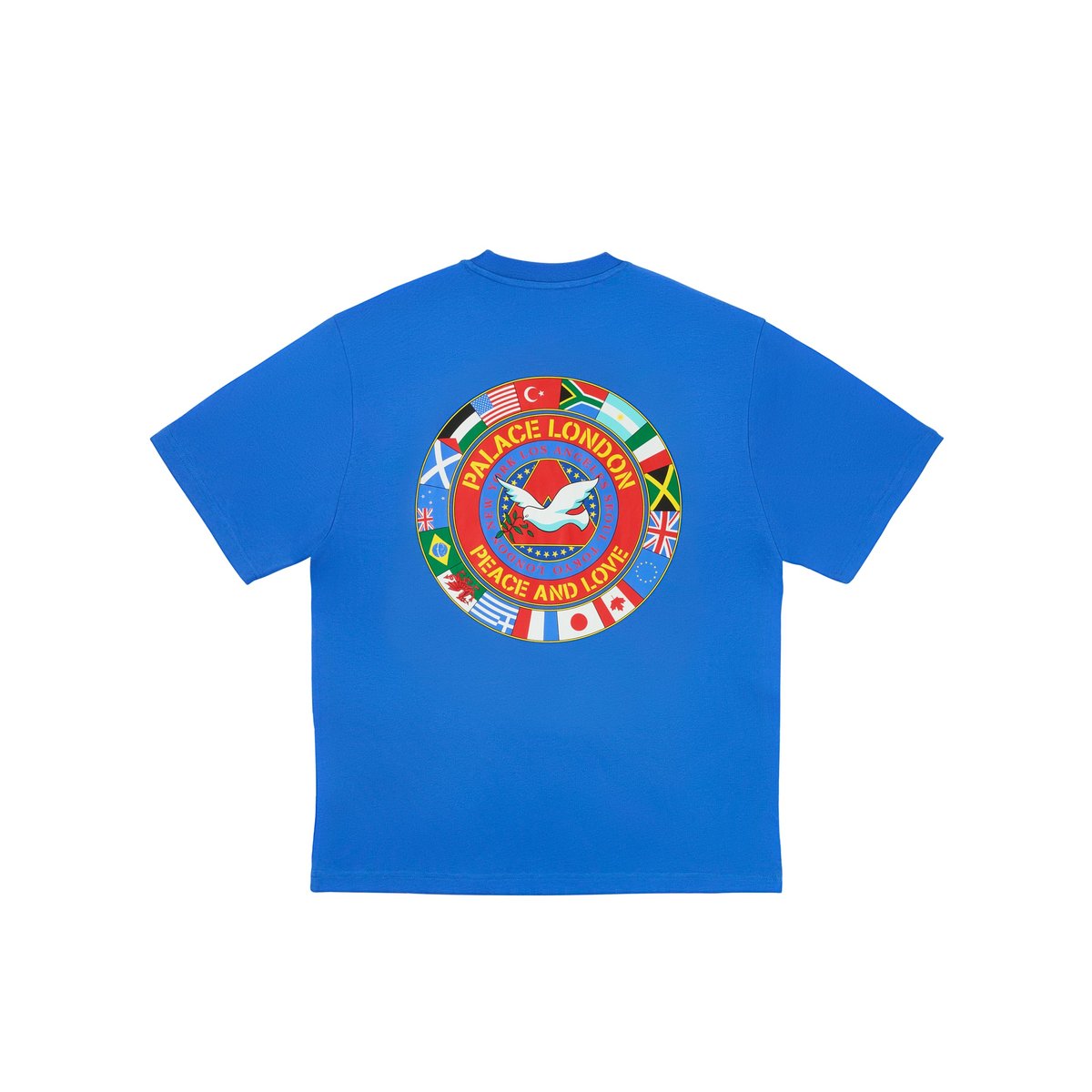 Palace PALACE NATIONS T-SHIRT BLUE BERRY (Autumn 2024) - $48.00