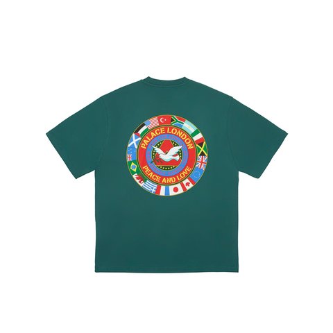 Palace PALACE NATIONS T-SHIRT RACEY GREEN - $48.00