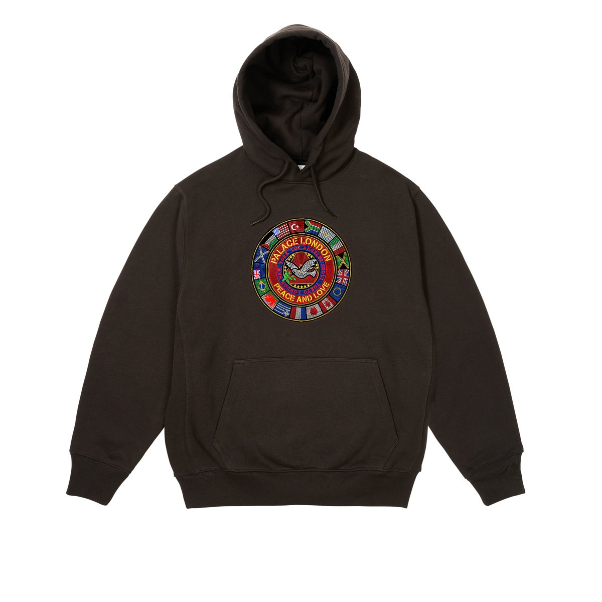 Palace PALACE NATIONS HOOD BLACK (Autumn 2024) - €148.00