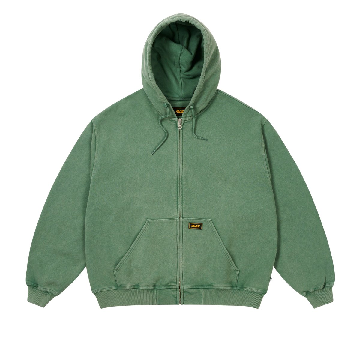 Palace TRIPLE STITCH ZIP HOOD PIGMENT GREEN (Autumn 2024) - $178.00