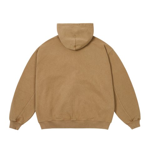 Palace TRIPLE STITCH ZIP HOOD PIGMENT BROWN - Colorway