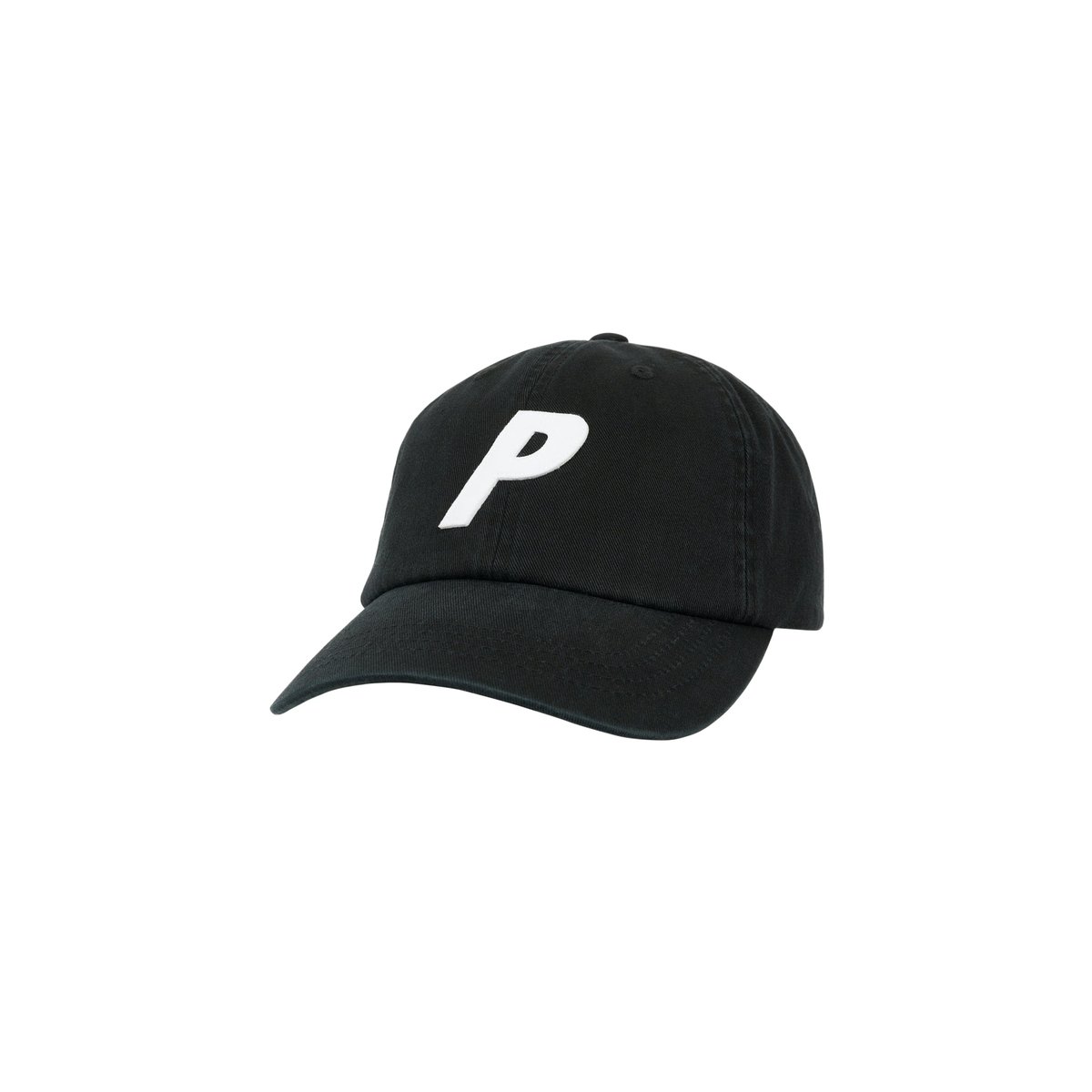 Palace P 6-PANEL BLACK (Autumn 2024) - $48.00