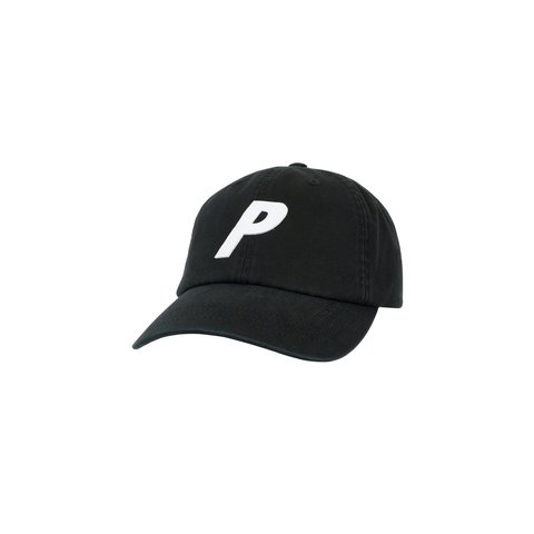 Palace P 6-PANEL BLACK - $48.00