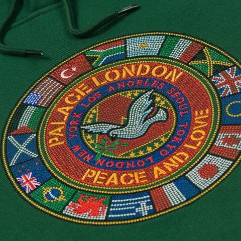 Palace PALACE NATIONS HOOD RACEY GREEN - Colorway