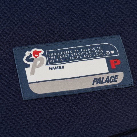 Palace P PASEBALL JERSEY NAVY - Colorway