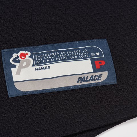 Palace P PASEBALL JERSEY BLACK - Colorway