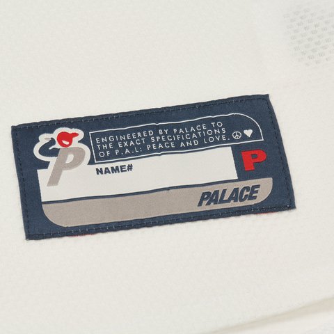 Palace P PASEBALL JERSEY WHITE - Colorway