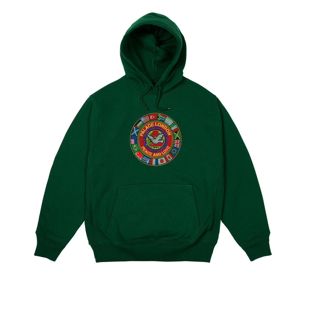 Palace PALACE NATIONS HOOD RACEY GREEN (Autumn 2024) - €148.00