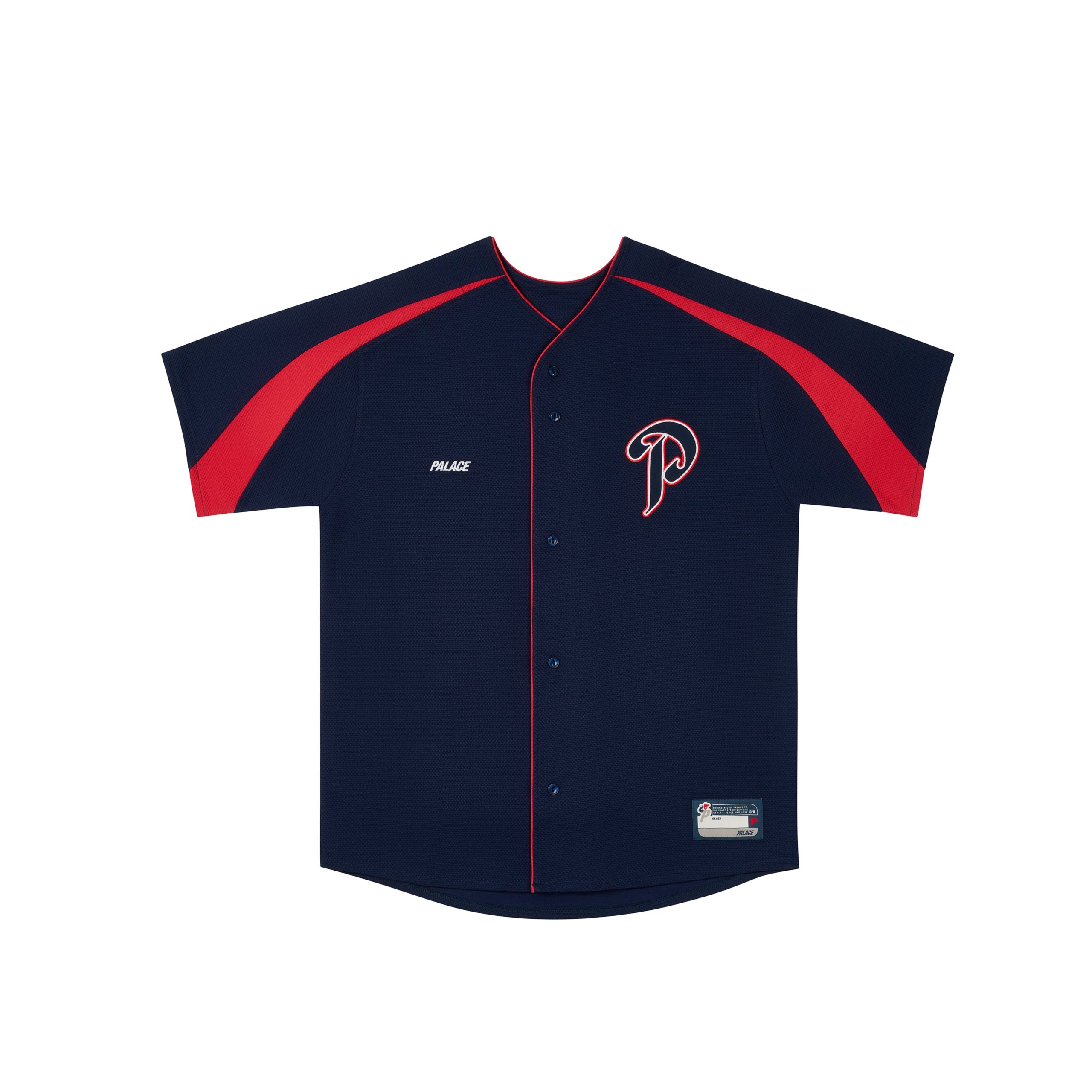 P PASEBALL JERSEY NAVY