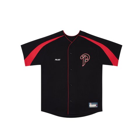 Palace P PASEBALL JERSEY BLACK - $148.00